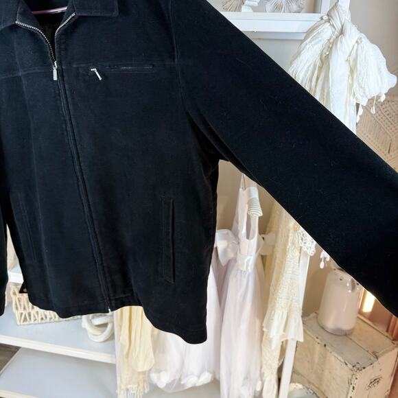 Casual Club men's sz. Large Italian full zip super soft jacket SI-055 - Picture 2 of 5